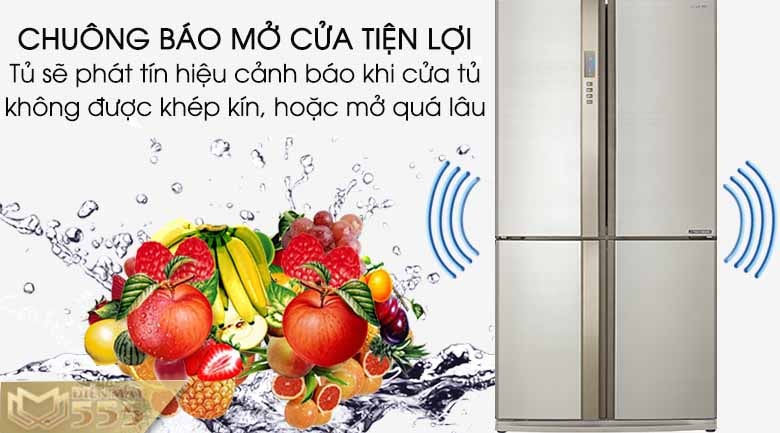 Tủ lạnh Sharp Inverter 556 lít SJ-FX630V-BE - Model 2015