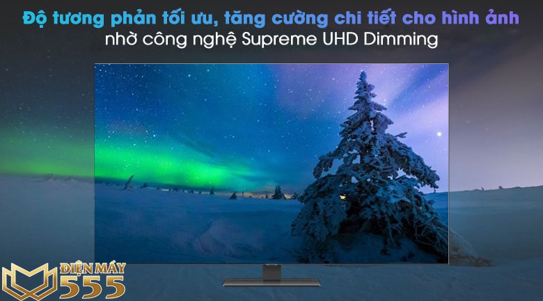 công nghệ Supreme UHD Dimming Smart Tivi QLED Samsung 4K 55 inch QA55Q80A 