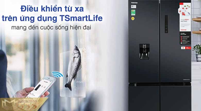 Tủ lạnh Toshiba Inverter 509 lít GR-RF605WI-PMV(06)-MG - Model 2022