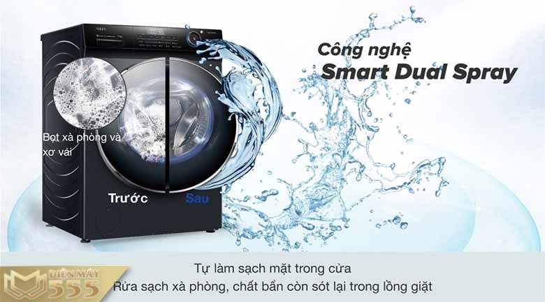 Máy giặt Aqua 10kg Inverter AQD- DD1002G.BK - công nghệ giặt