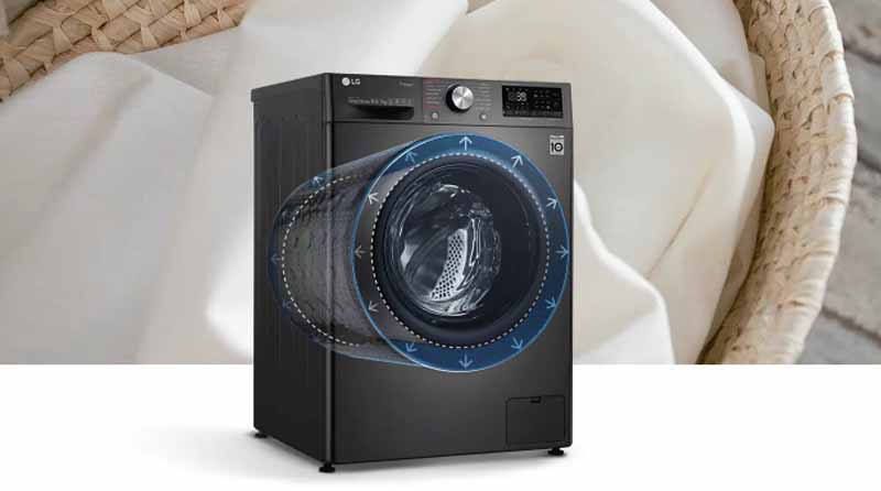 Máy giặt sấy LG Inverter 10.5 kg FV1450H2B - Chính Hãng
