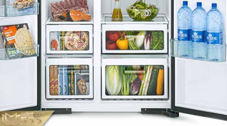 Tủ Lạnh Hitachi Inverter 595 Lít R-S800PGV0 GBK