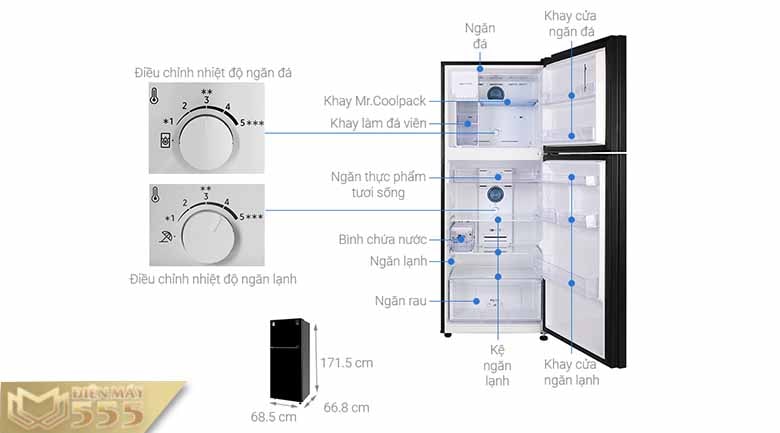 Tủ lạnh Samsung Inverter 360 lít RT35K50822C/SV - Chính Hãng