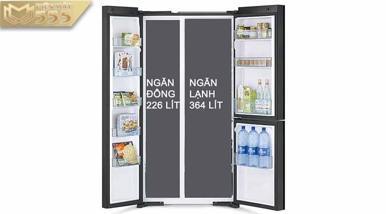 Tủ lạnh Hitachi Inverter 590 lít R-M800PGV0(GBK)