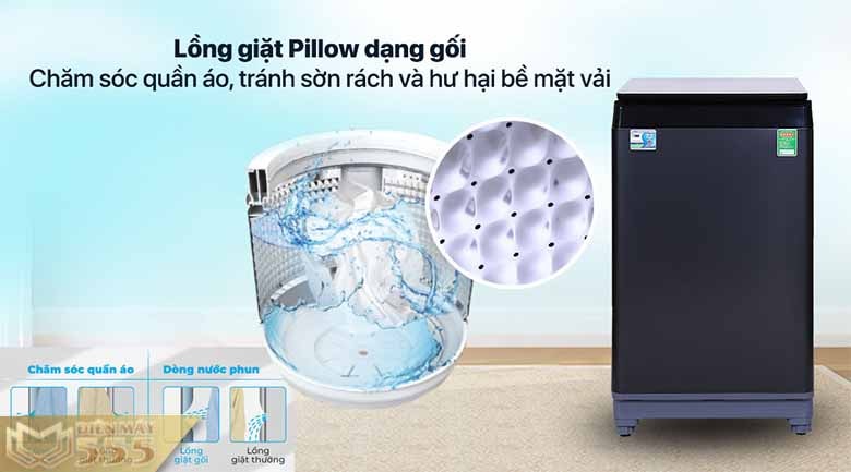 Máy giặt Aqua 10kg AQW-F100GT BK - lồng đứng