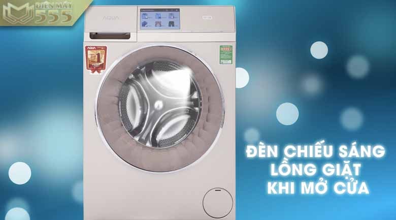 Máy giặt sấy Aqua inverter 8.5kg AQD-D850HT