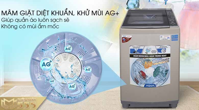 Máy giặt Aqua 8kg AQW-W80AT(H) - Chính hãng