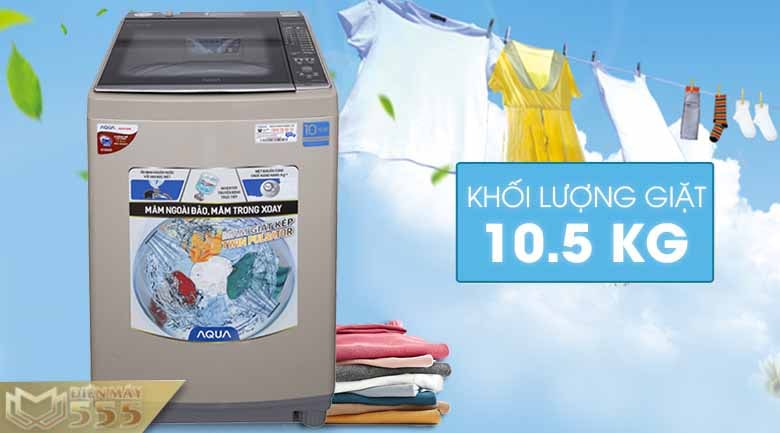 Máy giặt Aqua 10.5 kg AQW-FW105AT(N)