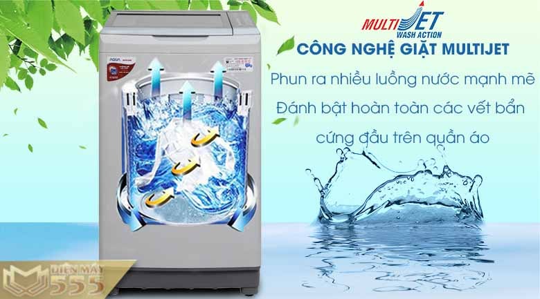 Máy giặt Aqua 8kg AQW-W80AT(H) - Chính hãng