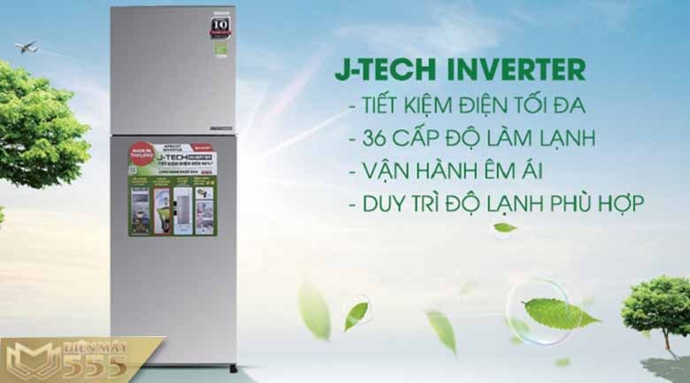 Tủ lạnh Sharp Inverter 224 lít SJ-X251E-SL - Model 2016