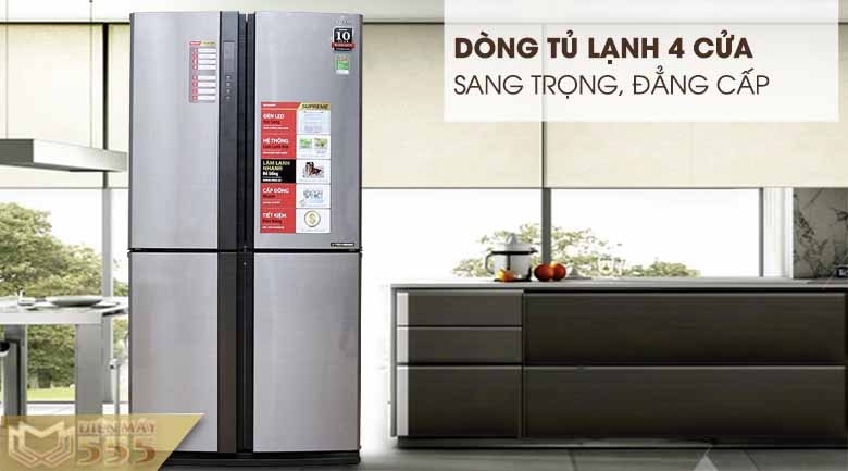 Tủ lạnh Sharp Inverter 556 lít SJ-FX630V-ST - Model 2015