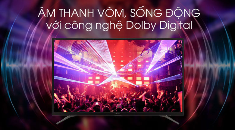 Trải nghiệm âm thanh vòm lan tỏa mạnh mẽ, lôi cuốn với công nghệ Dolby Digital
