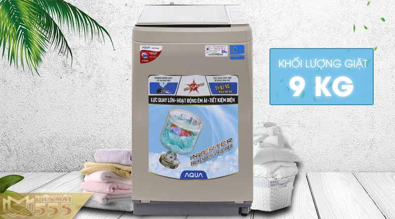 Máy giặt Aqua inverter 9 kg AQW-D900BT(N)