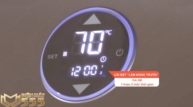 Bình nóng lạnh Viessmann 30 lít D2-S30 - bảng điều khiển