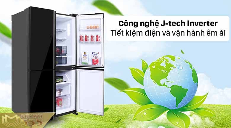 Tủ lạnh Sharp Inverter 525 lít SJ-FXP600VG-BK - Model 2021 