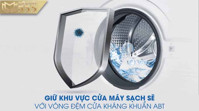 Máy giặt Aqua Inverter 10.5 KG AQD-D1050F S - lồng ngang