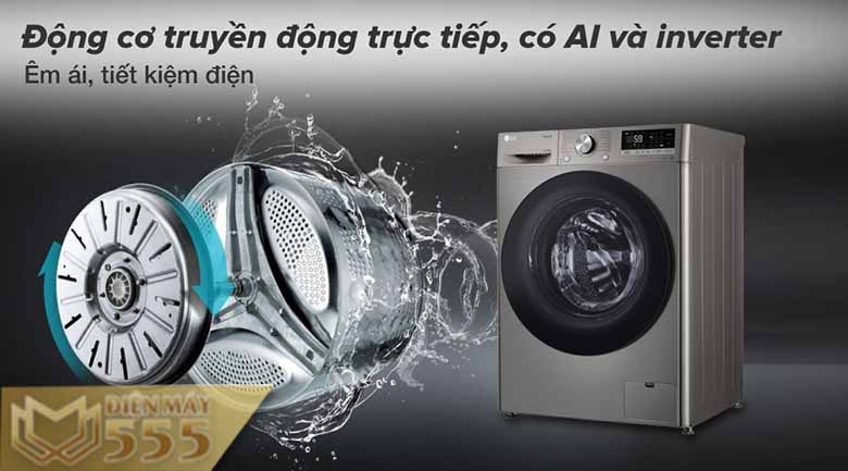 Máy giặt sấy LG Inverter 10 kg FV1410D4P