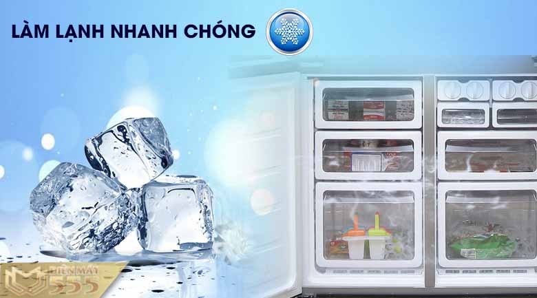 Tủ lạnh Sharp Inverter 556 lít SJ-FX630V-BE - Model 2015
