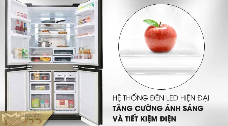 Tủ lạnh Sharp Inverter 605 lít SJ-FX688VG-RD - Model 2019 