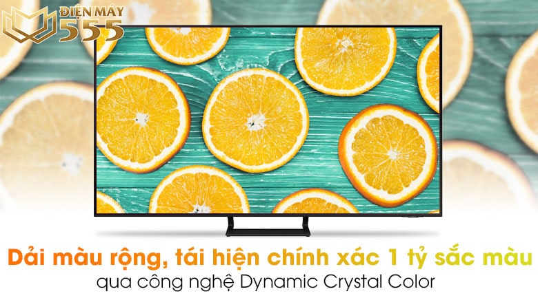 công nghệ Dynamic Crystal Color trên Smart Tivi Samsung 4K 55 inch UA55AU9000
