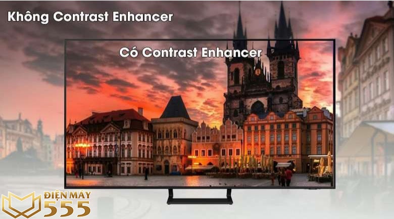 công nghệ Contrast Enhancer trên Smart Tivi Samsung 4K 55 inch UA55AU9000