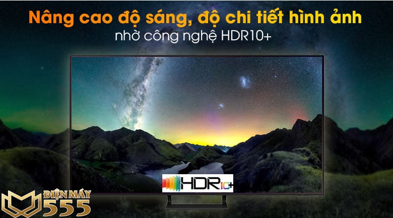Công nghệ HDR10+ trên Smart Tivi Samsung 4K 55 inch UA55AU9000