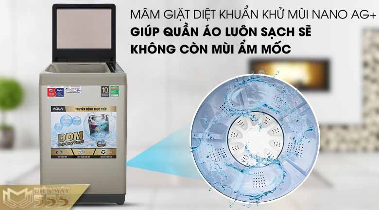 Máy giặt Aqua inverter 9 kg AQW-DW90CT(N) - Lồng đứng 