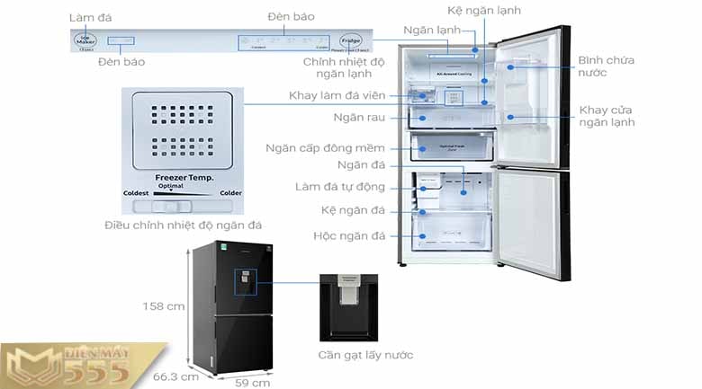 Tủ lạnh Samsung Inverter 276 lít RB27N4190BU/SV - Model 2021