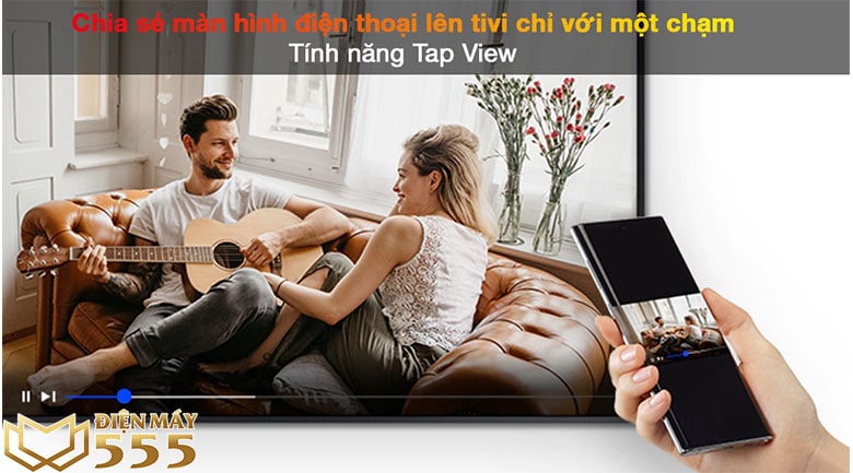 tính năng tap view trên Smart Tivi QLED 4K 55 inch Samsung QA55Q70A 