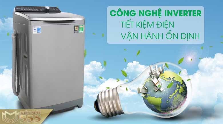 Máy giặt Aqua Inverter 10 Kg AQW-DR100ET S