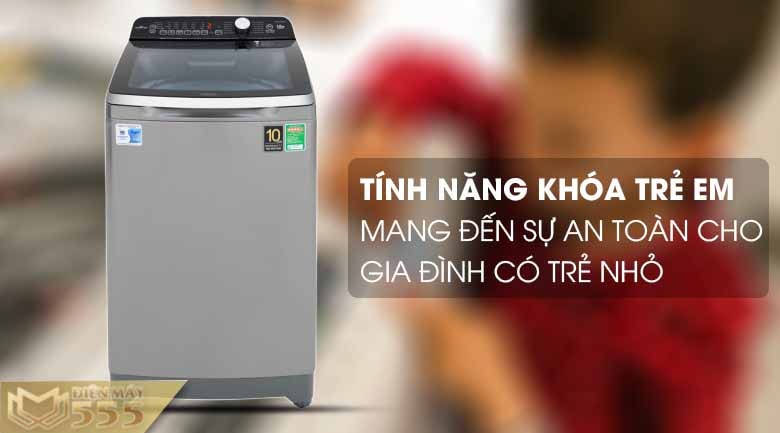 Máy giặt Aqua Inverter 10 Kg AQW-DR100ET S