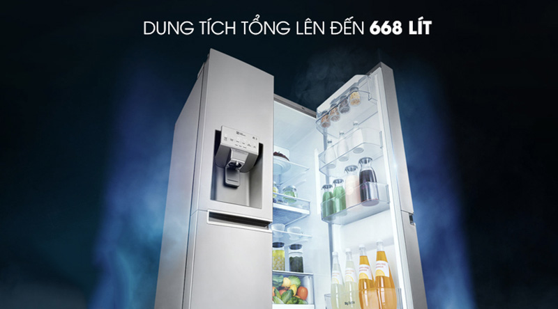 Tủ lạnh LG Inverter 601 lít GR-D247JS - Chính Hãng