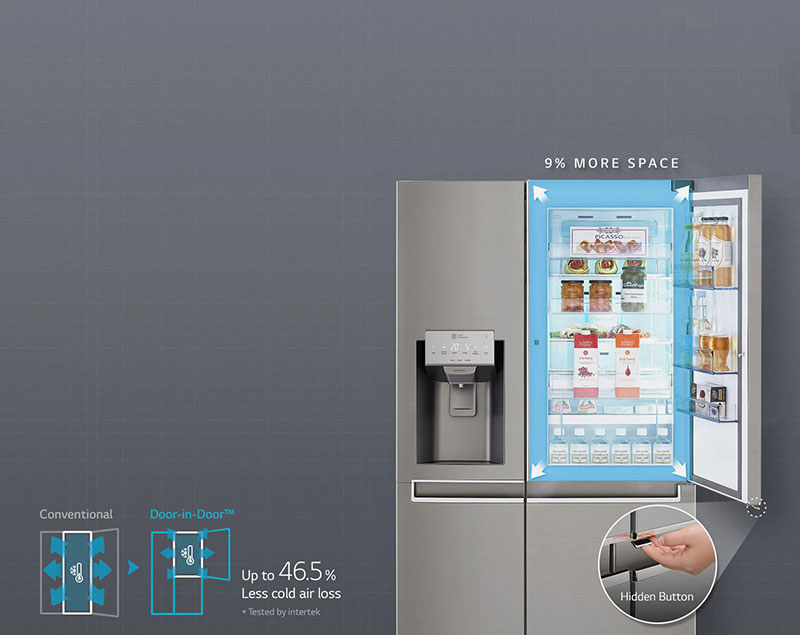 Tủ lạnh LG Inverter 601 lít GR-P247JS - Chính Hãng