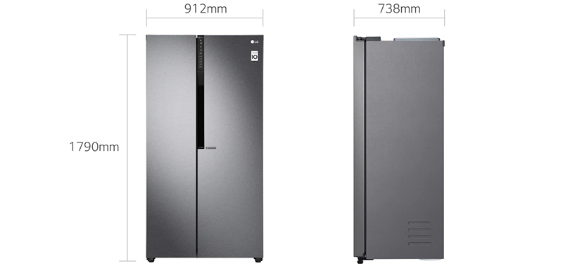 Tủ lạnh LG Inverter 613 lít GR-B247JDS - Chính Hãng
