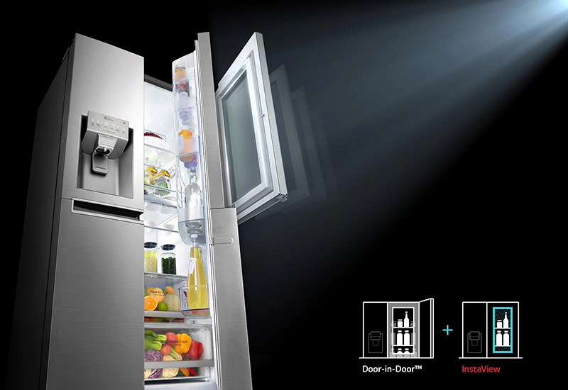 Tủ lạnh LG Inverter InstaView Door-in-Door 601 lít GR-X247JS - Chính Hãng