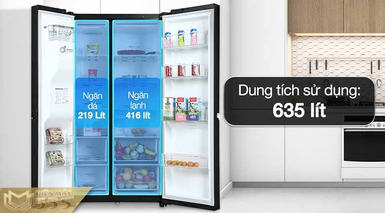 Tủ lạnh LG Inverter 635 lít GR-D257WB