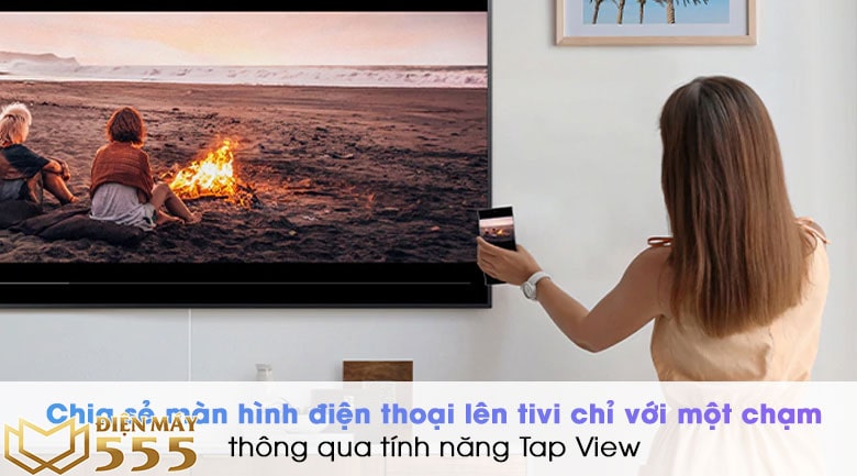 Tap View trên Smart Tivi QLED Samsung 4K 55 inch QA55Q80A 