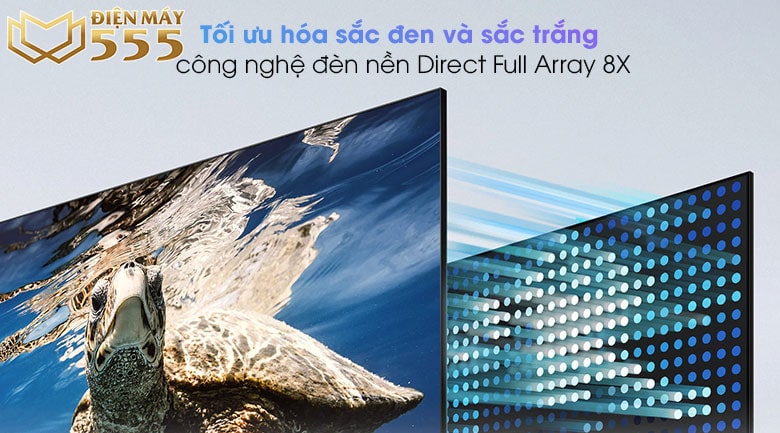 kỹ thuật đèn nền Direct Full Array 8X trên Smart Tivi QLED Samsung 4K 55 inch QA55Q80A 