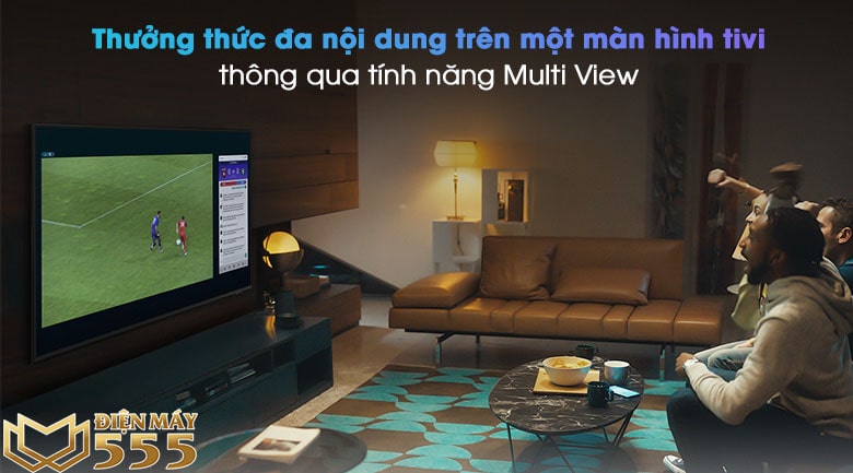 tính năng MultiView trên Smart Tivi QLED Samsung 4K 55 inch QA55Q80A 