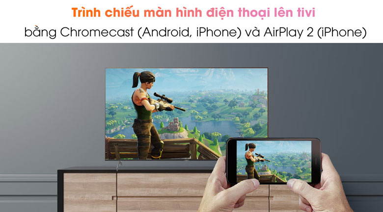 - Android tivi Sony KD-55X9000H/S với tính năng Chromecast