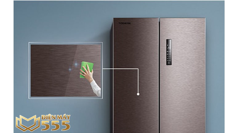 thiết kế sang trọng tinh tế  của Tủ Lạnh Toshiba Inverter 511 Lít GR-RF610WE-PMV (37)-SG