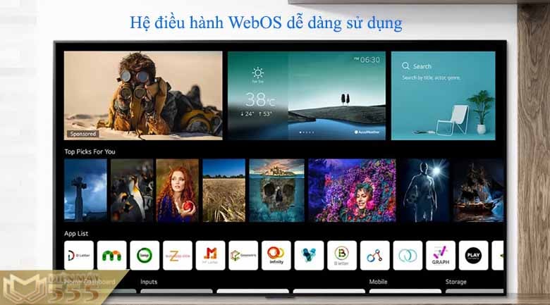 Smart Tivi LG 55 inch 4K 55UP7550PTC