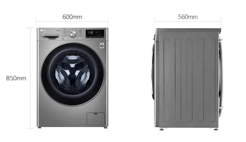 Máy giặt LG Inverter Lồng Ngang 10.5 kg FV1450S3V - Chính Hãng