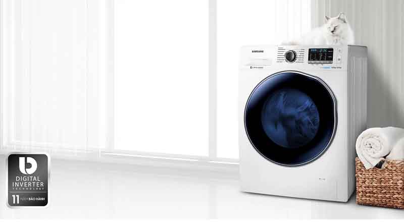 Máy giặt sấy Samsung Inverter 9.5kg WD95J5410AW/SV - Chính Hãng