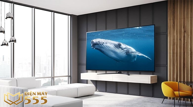 thiết kế thanh mảnh nhưng sang trọng tinh tế trên Smart Tivi LG 4K 86 inch 86UQ9100PSD