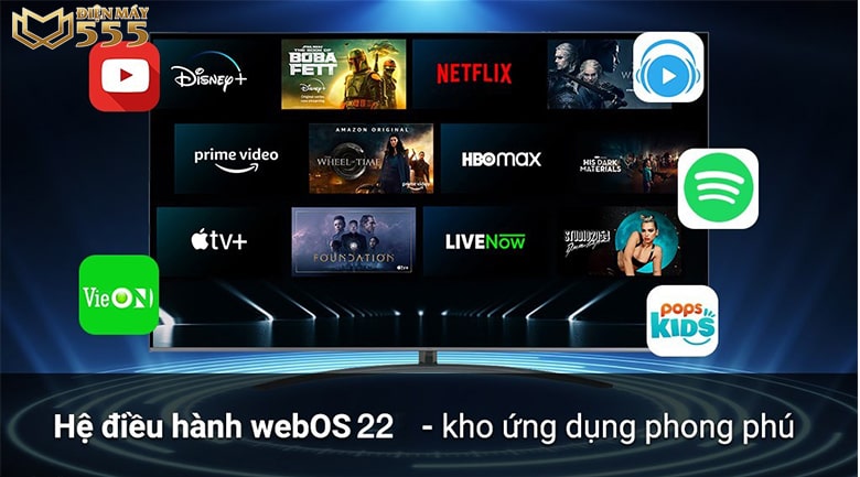 Hệ điều hành webOS 22 trên Smart Tivi LG 4K 86 inch 86UQ9100PSD