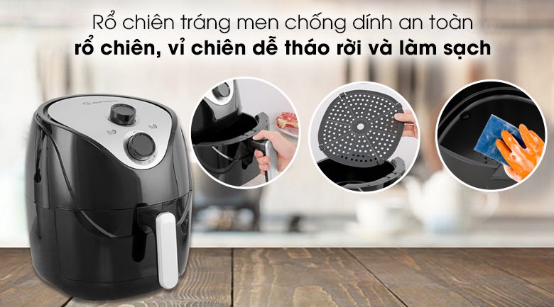 Nồi chiên không dầu Rapido RAF5.0M là sản phẩm thương hiệu Đức