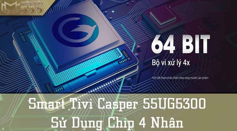 Android Tivi Casper 55 inch 55UG6300 4K HDR - Chính hãng