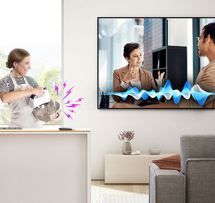 truyền tải trọn vẹn âm thanh - Smart Tivi QLED Samsung 4K 85 inch QA85Q80T