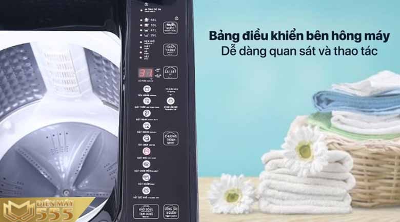 Máy giặt Aqua 10Kg AQW-FR100GT.BK lồng đứng